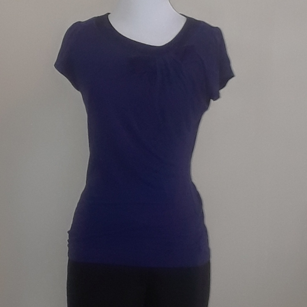 The Limited blue cap-sleeve top